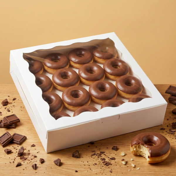 Cutie Prăjituri cu Fereastră Ondulată