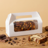 Cutie pentru Cozonac și Chec cu Fereastră și Mâner – Carton Alb