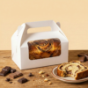 Cutie pentru Cozonac și Chec cu Fereastră și Mâner – Carton Alb
